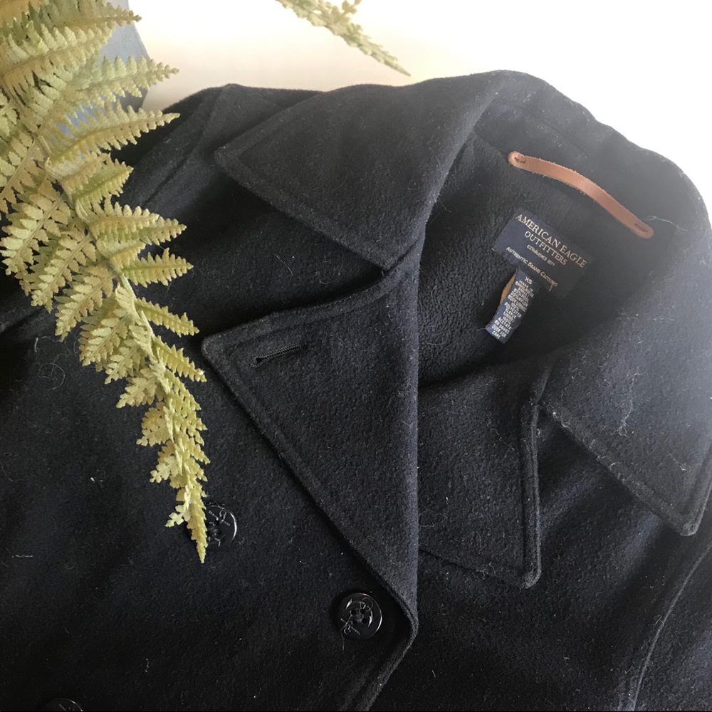 American Eagle Pea Coat - Navy Blue - XS